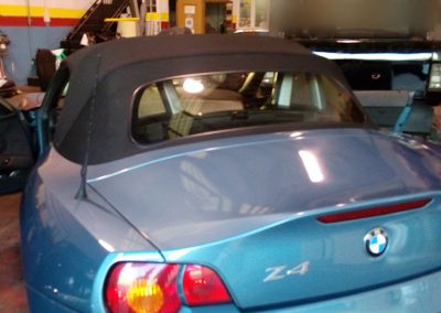 trabajo de tapizado de capotas de coches en Madrid