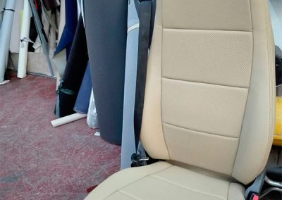 tapizado de asientos de camión Scania en Madrid