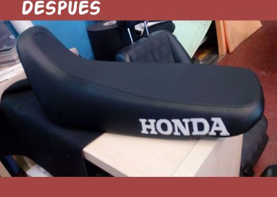 tapizado de asiento de moto en Madrid Honda