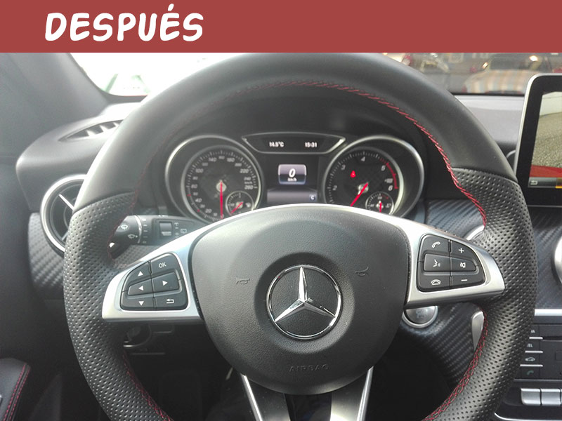 Tapizado de VOLANTE DE COCHE MERCEDES