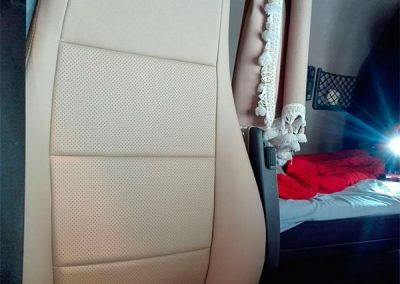 tapizado de asientos de camión Scania en Madrid